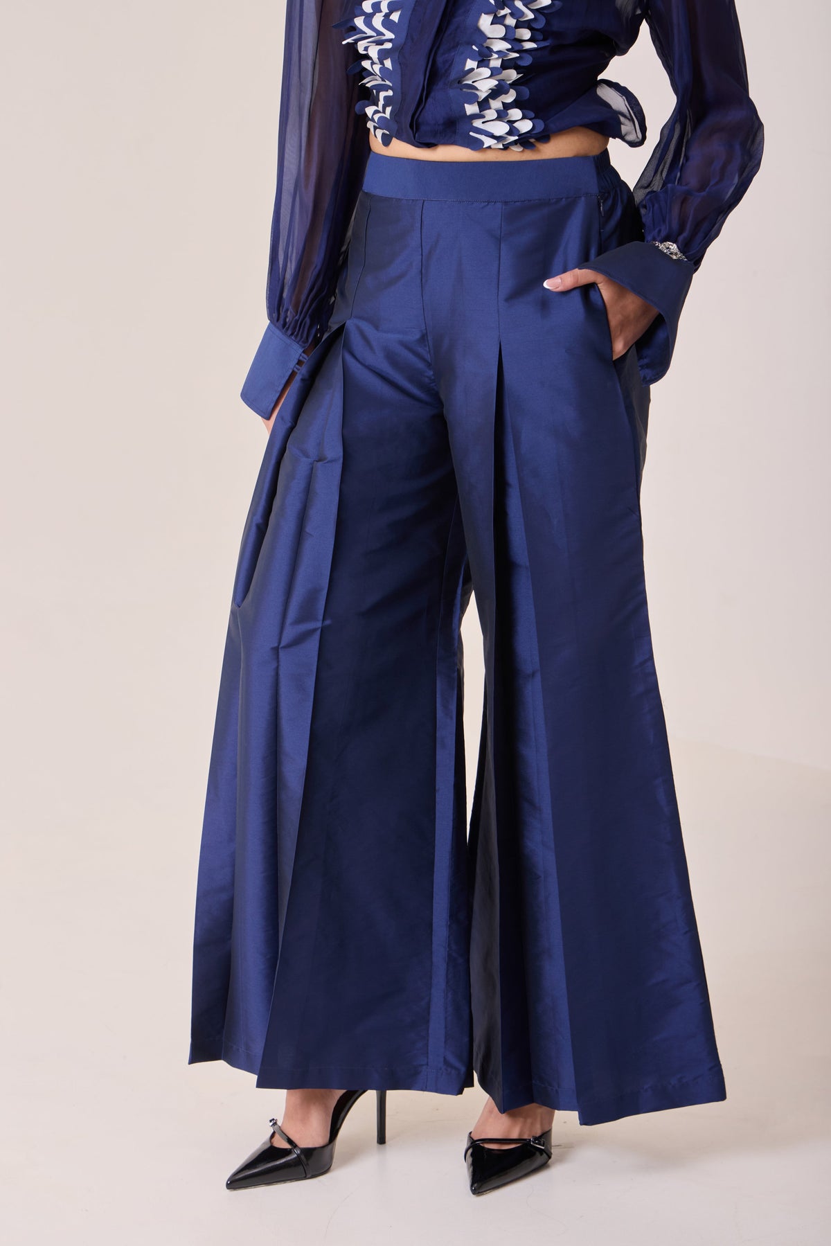 Midnight Flared Pants — Needle ten, The Curated Collective