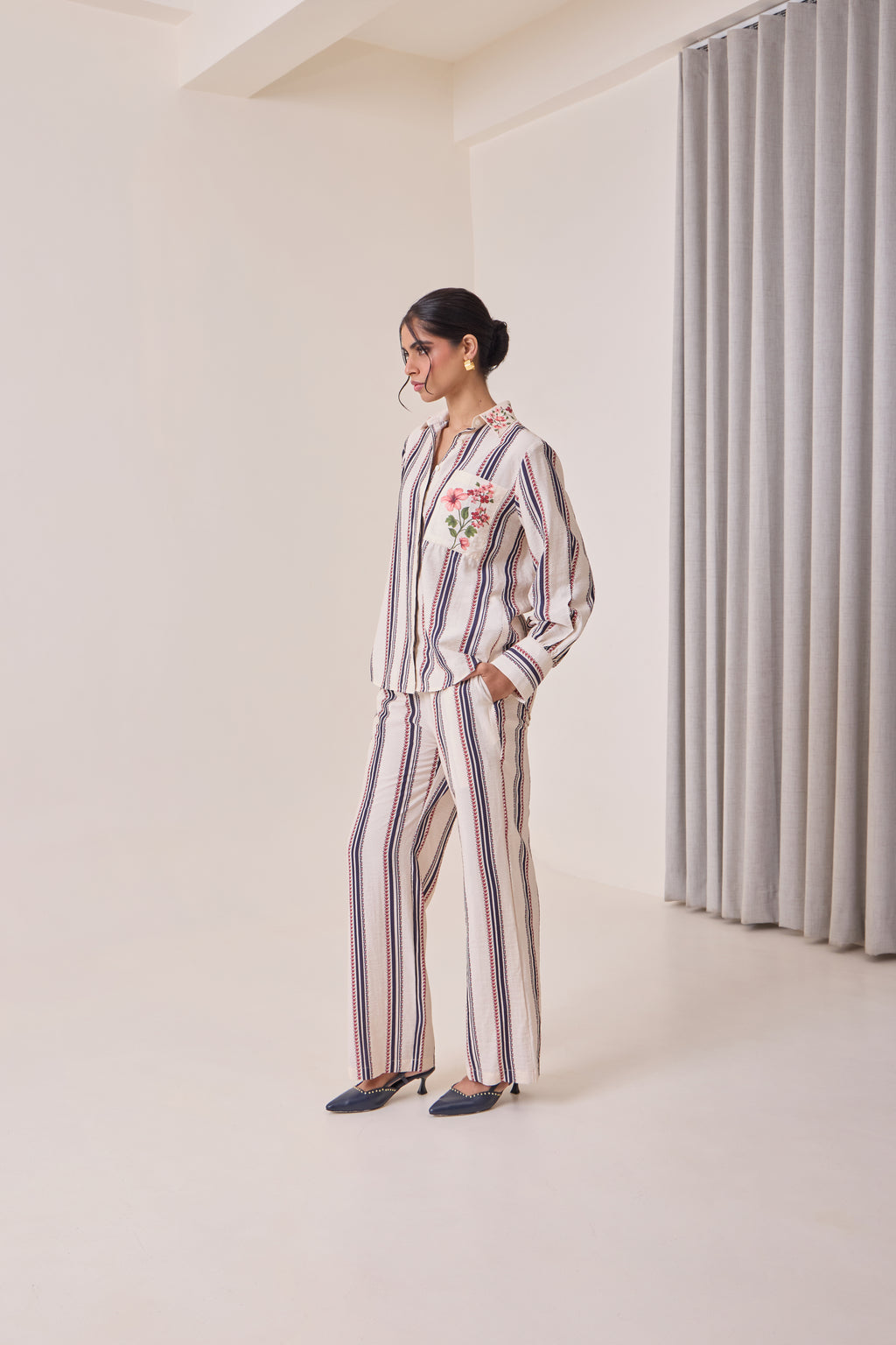 Creme Petal Pocket Shirt