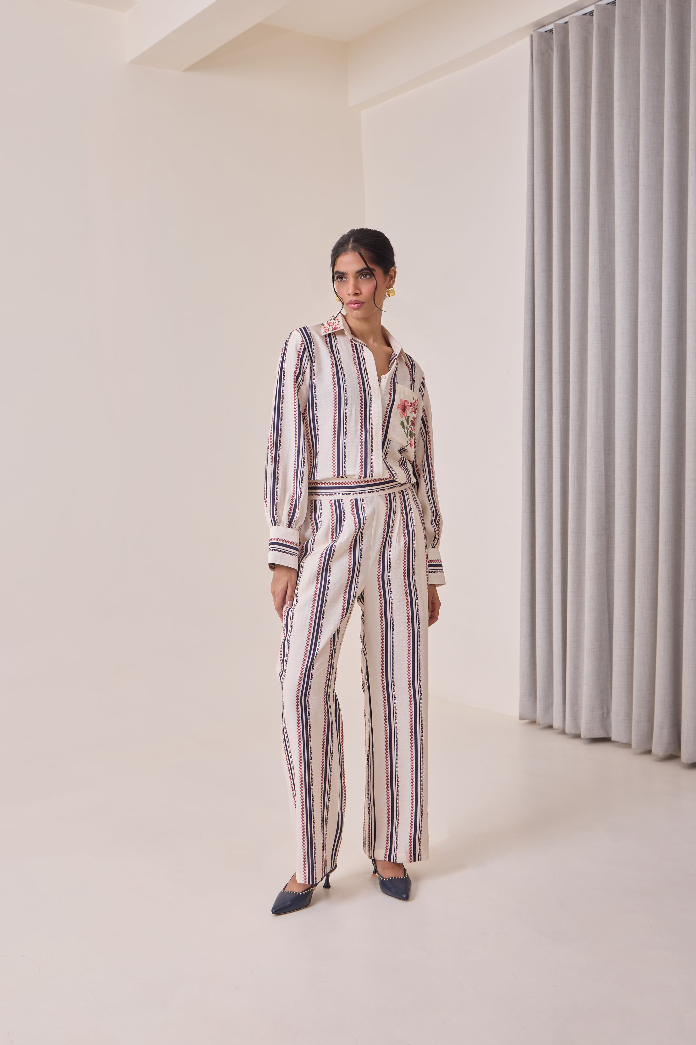 Creme Petal Pocket Shirt