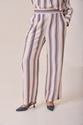 Creme Striped Pants