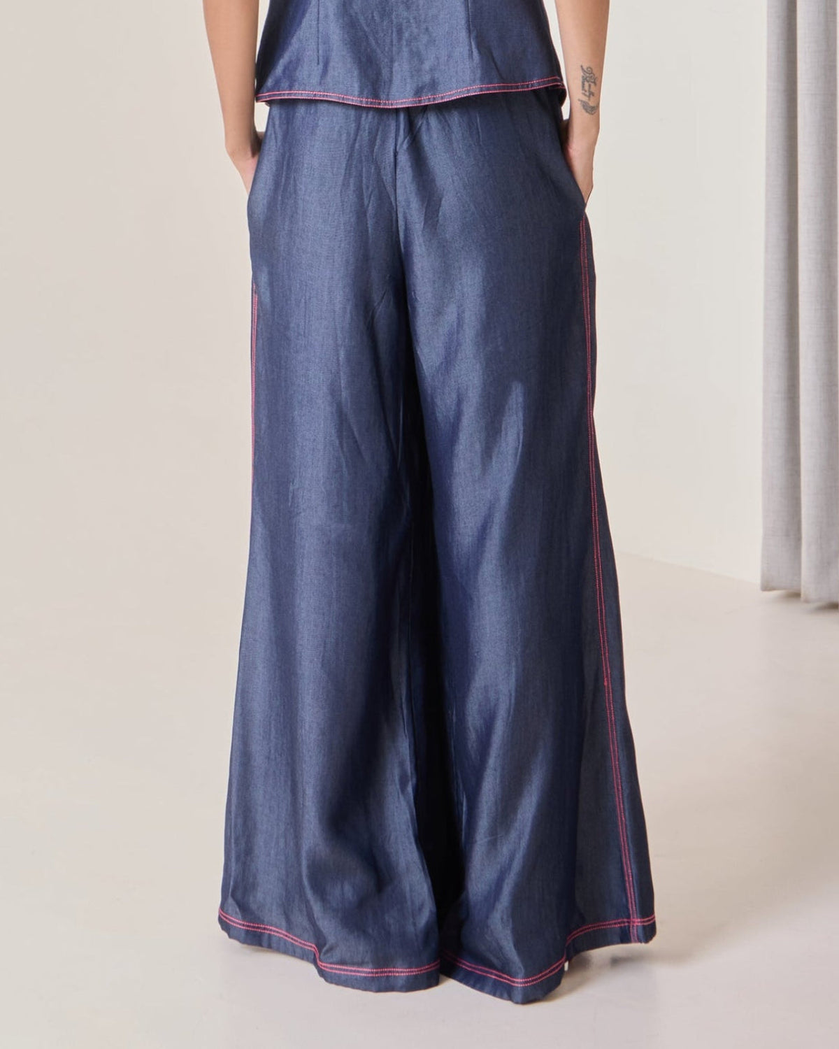 Denim Flared Pants — Needle ten, The Curated Collective