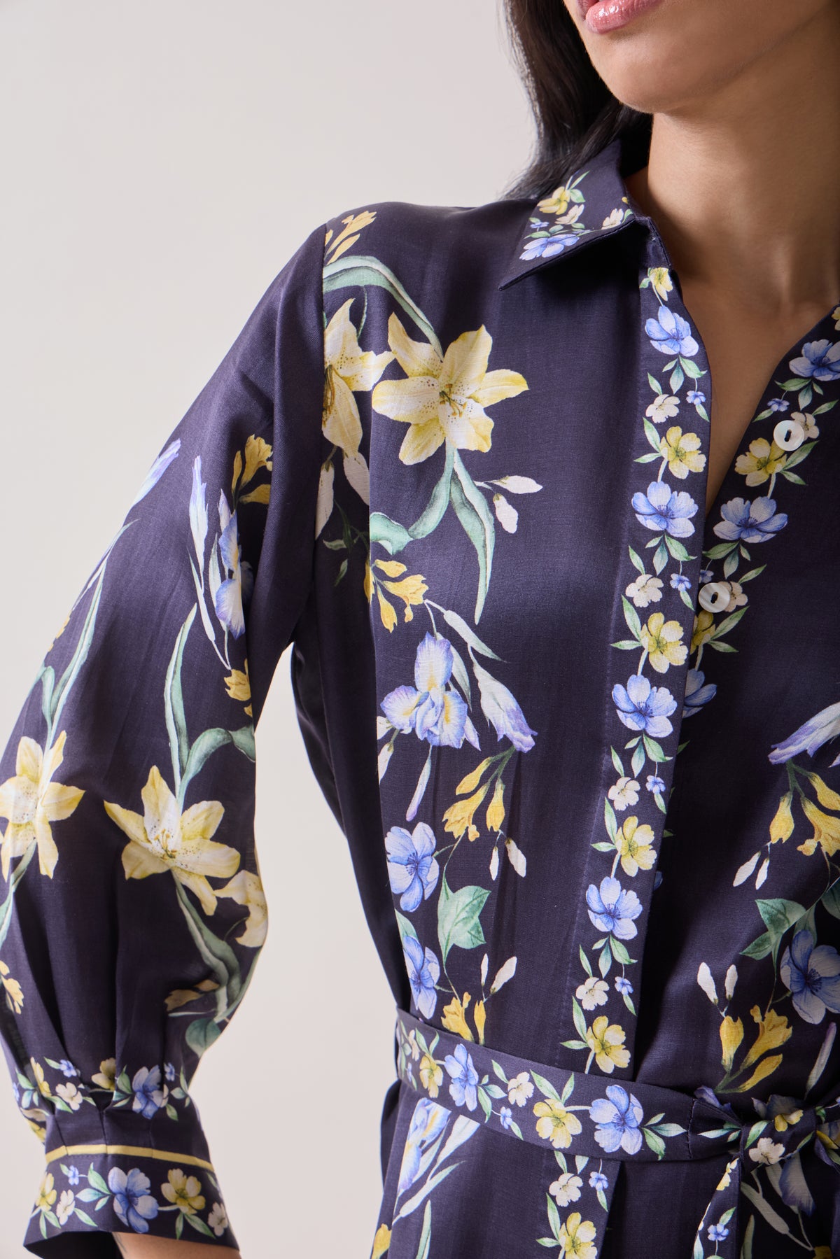 Fleur Archive Shirt Dress view 2 — Needle ten, The Curated Collective