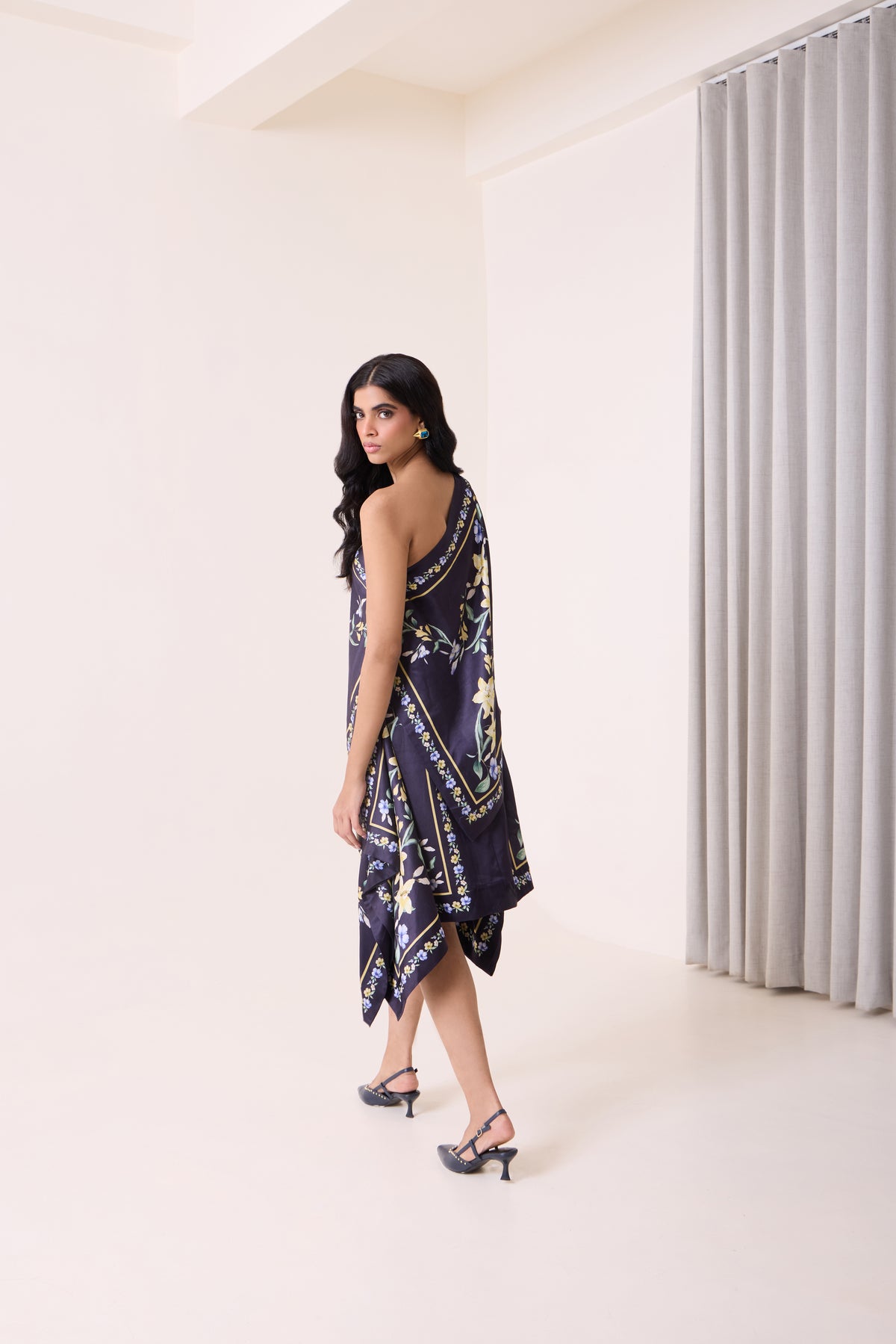 Fleur Archive One Shoulder Top view 2 — Needle ten, The Curated Collective