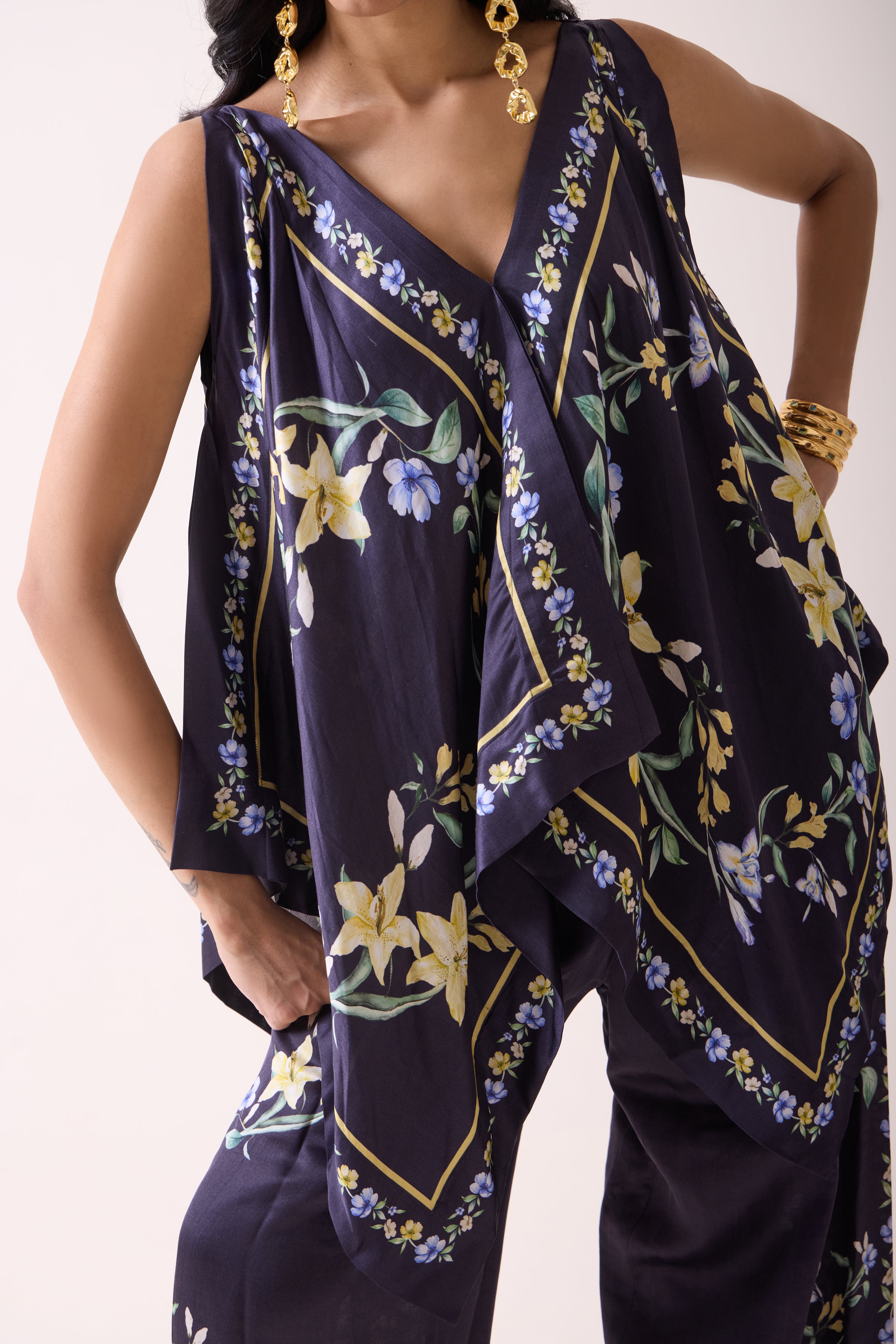 Fleur Archive Scarf Top