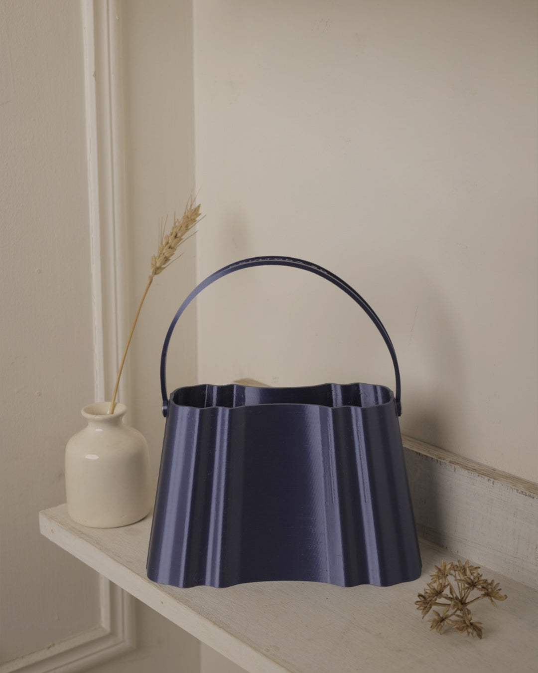 Blue Silk Clutch