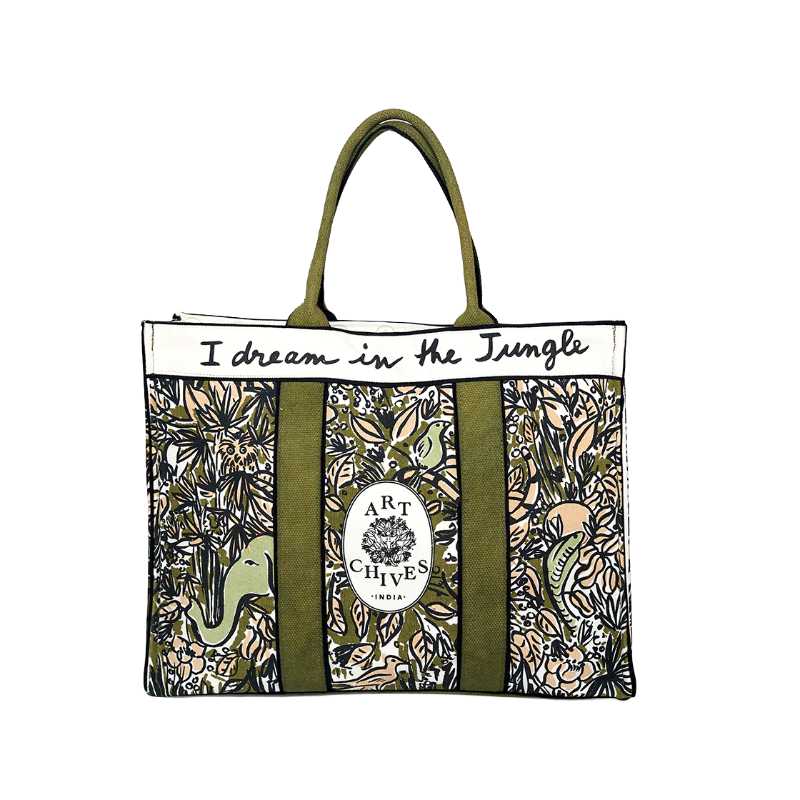 The Jungle Tote view 2 — Art-Chives, The Curated Collective