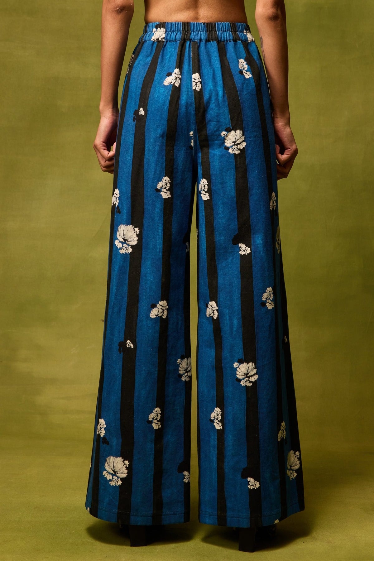 Saphiré Bloom Straight Trousers view 2 — Pocketful of Cherrie, The Curated Collective