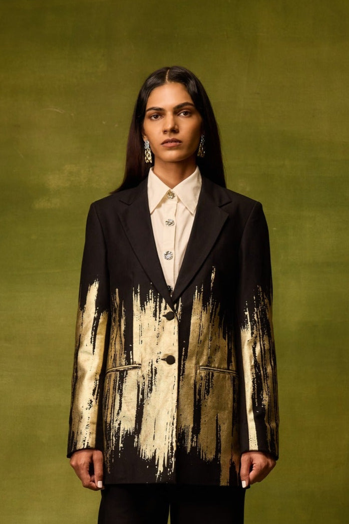 Twilight Gold Blazer — Pocketful of Cherrie, The Curated Collective