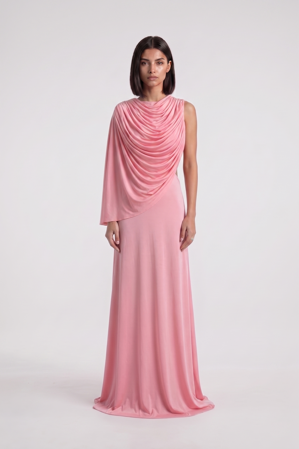 Cowl Backless Drape Gown -  PU27:RW11