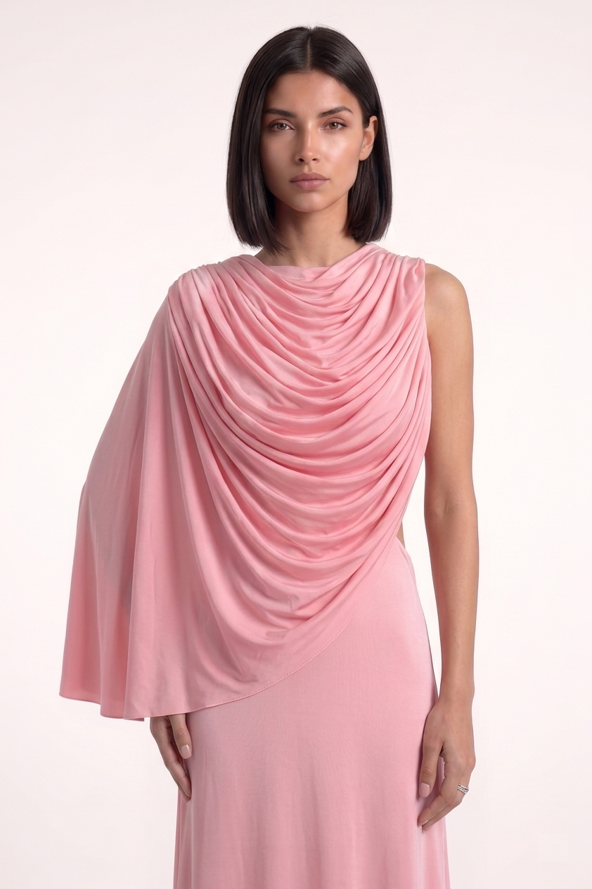 Cowl Backless Drape Gown -  PU27:RW11 1