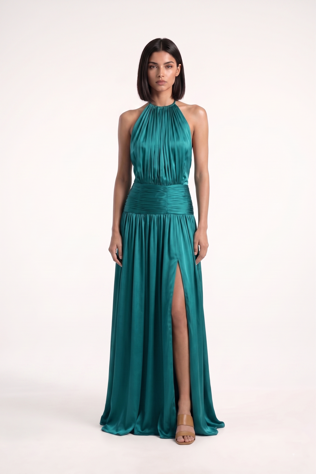 Teal Halter Gown - PU27:RW16 2