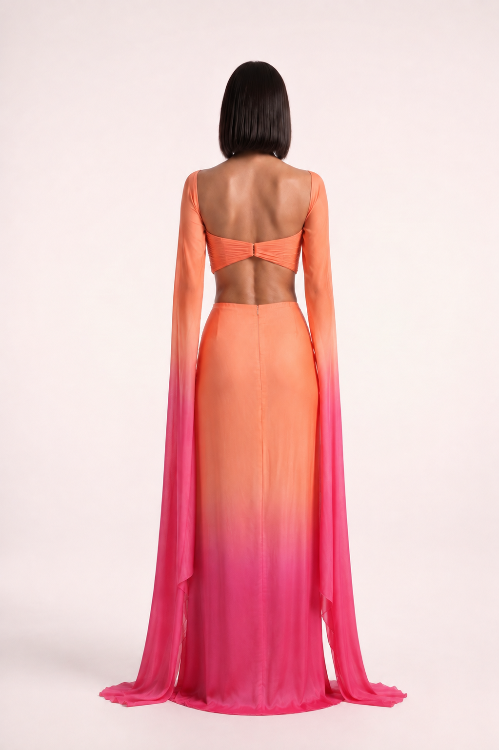 Long Draped Sleeves Gown - PU27:RW24 3