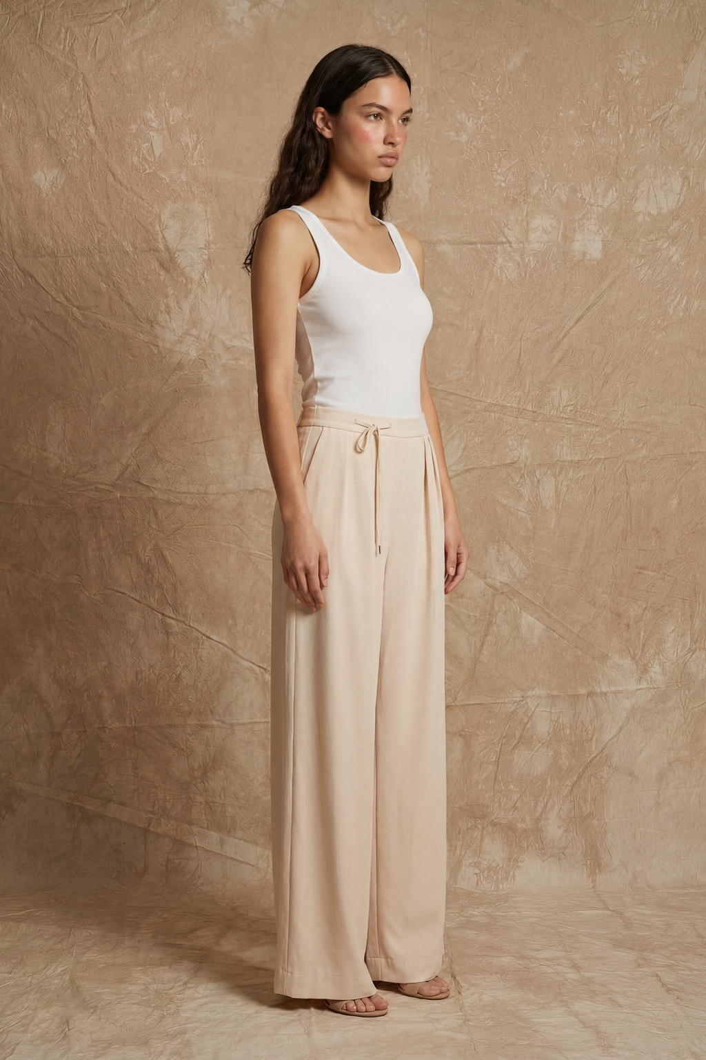 Wide-Leg Trouser — Marshmallow