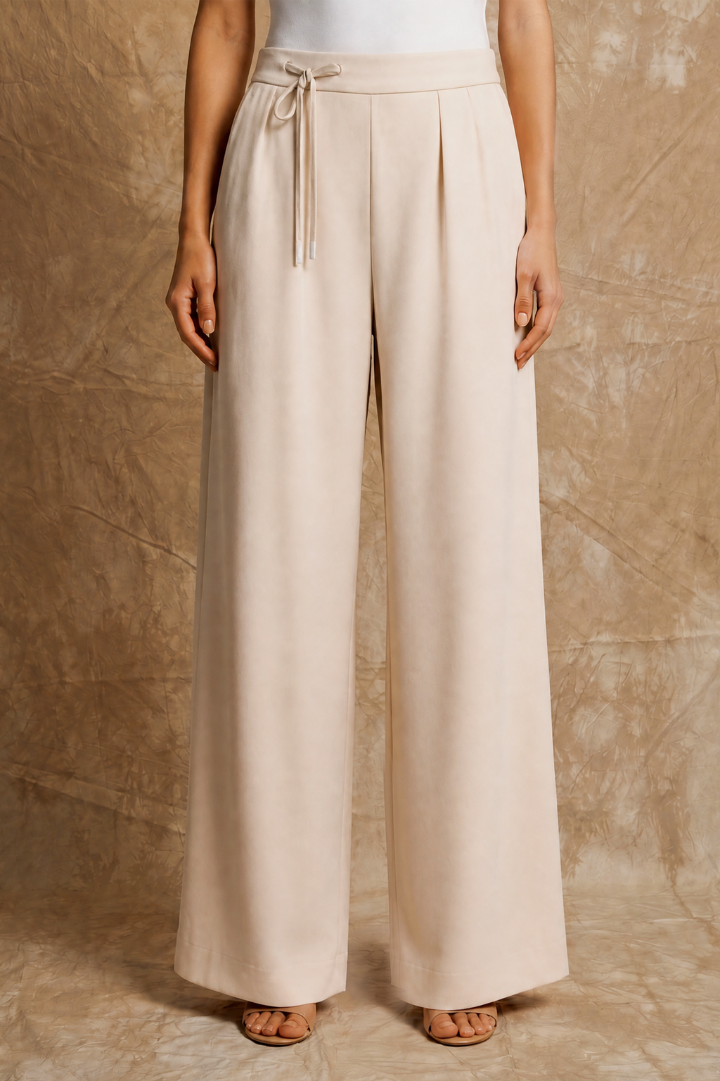 Wide-Leg Trouser — Marshmallow