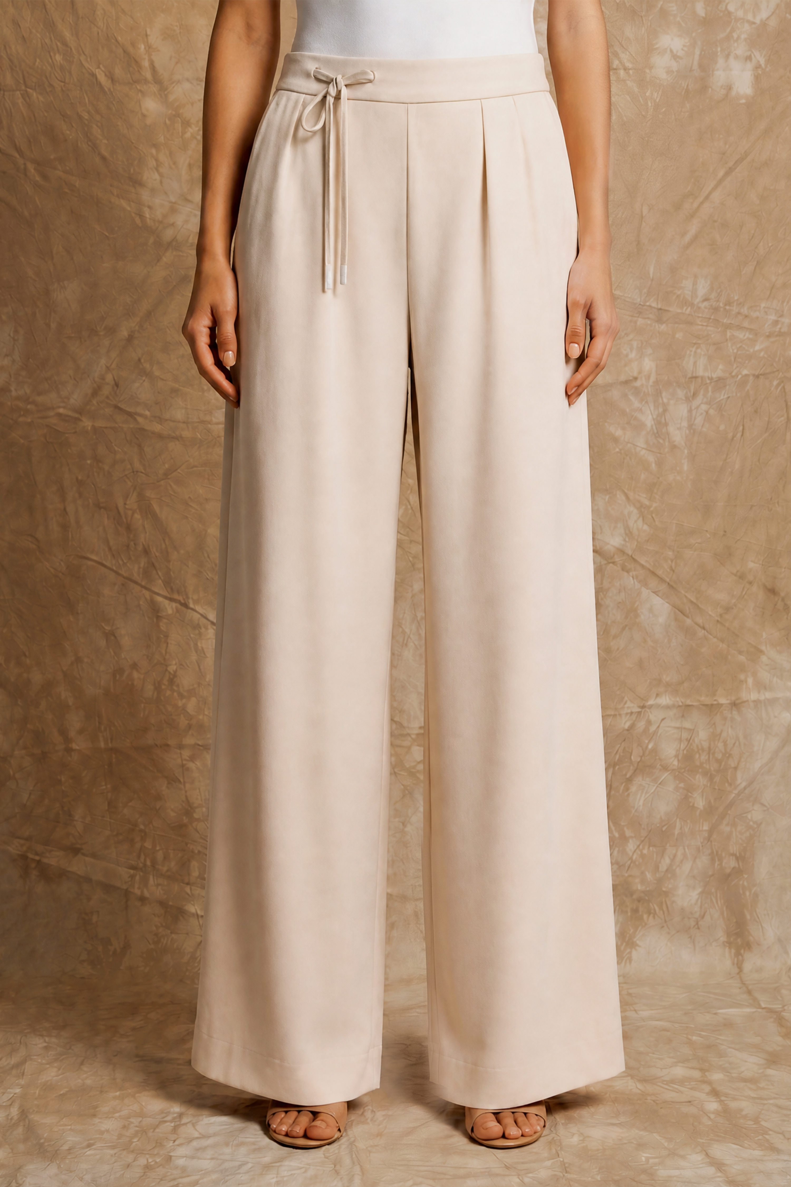 Wide-Leg Trouser — Marshmallow