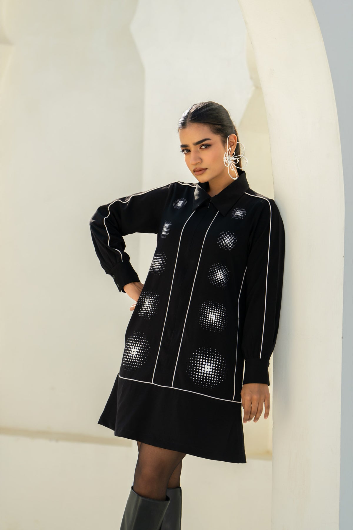 Black Moon Gradation Dress view 2 — Shop 963 Label, The Curated Collective