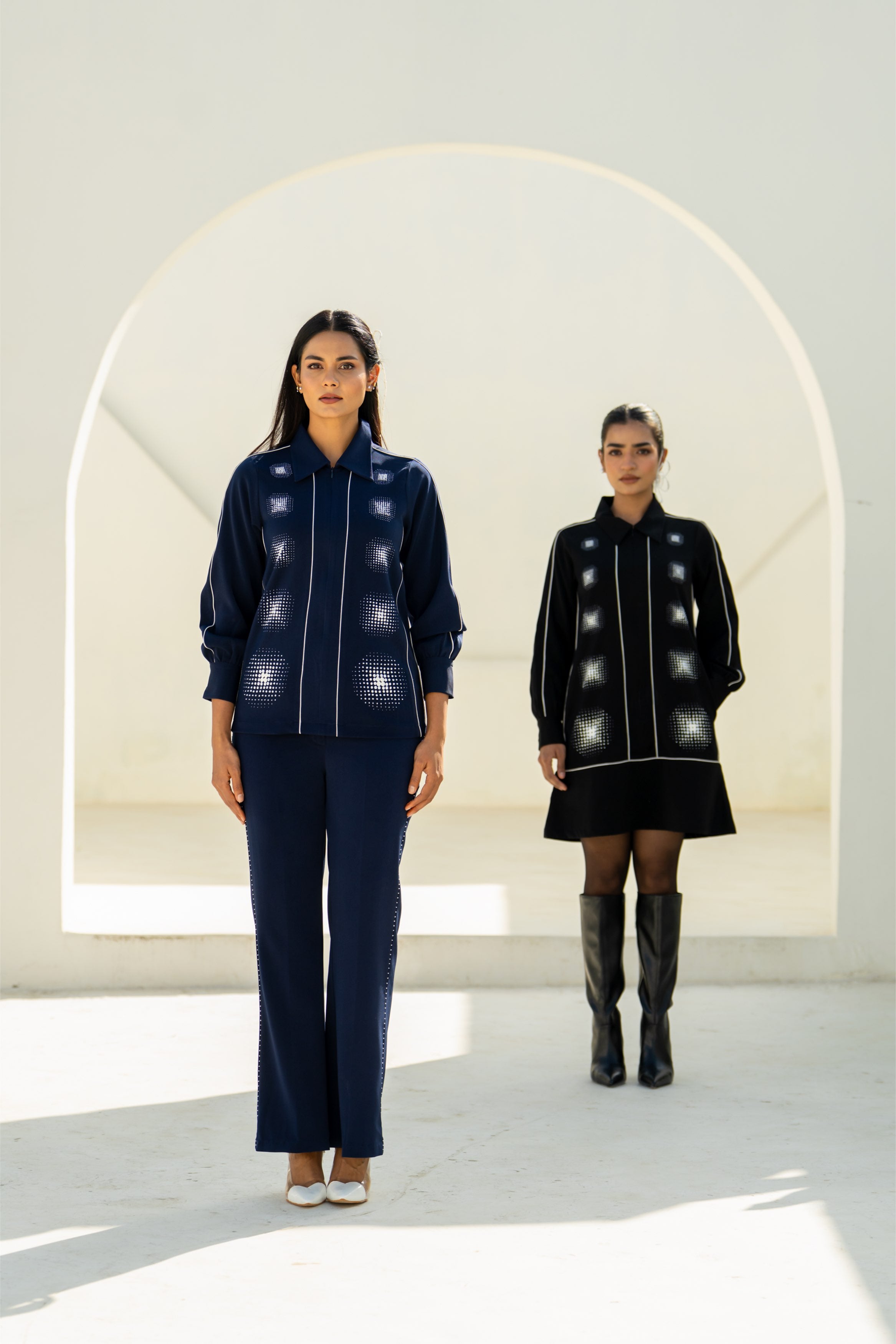 Navy Moon Gradation Coord Set