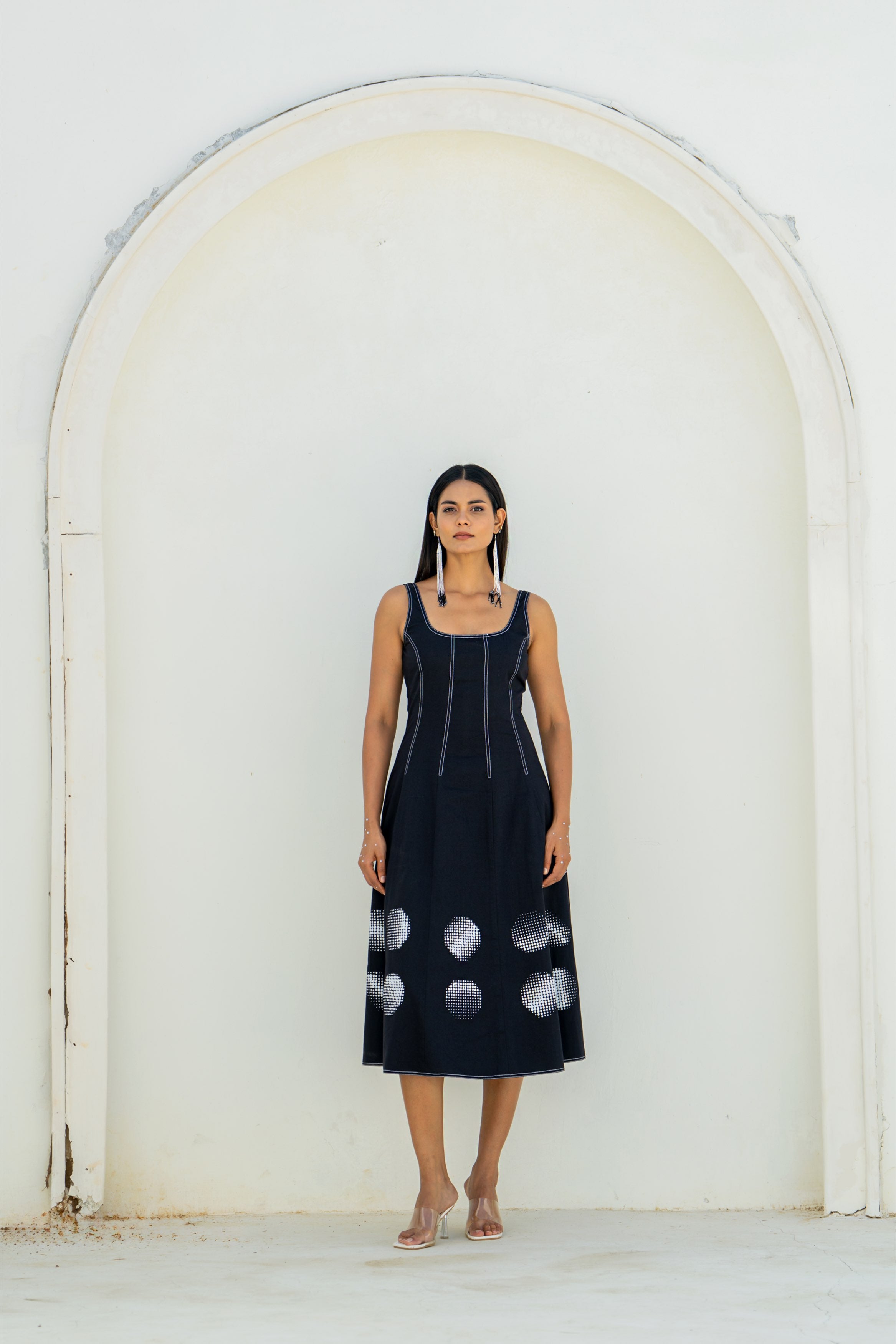 Moon Shadow Panel Dress