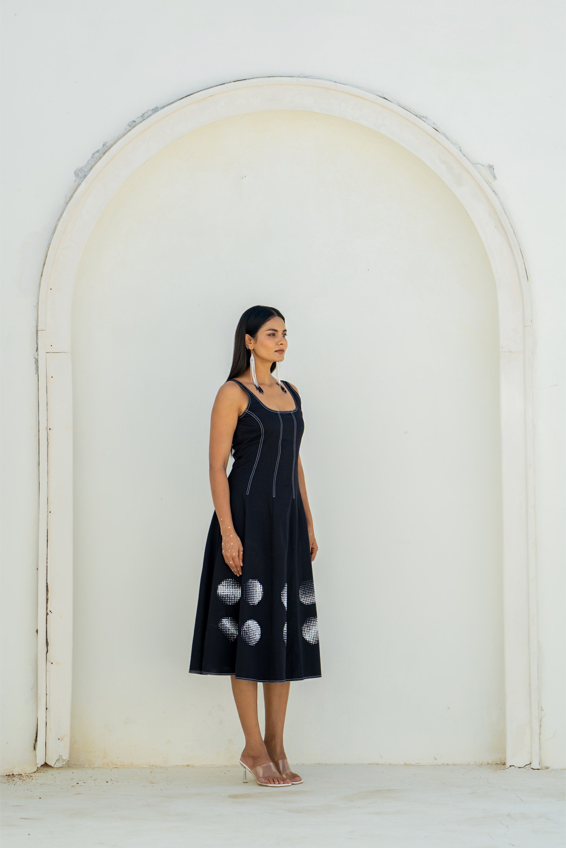 Moon Shadow Panel Dress