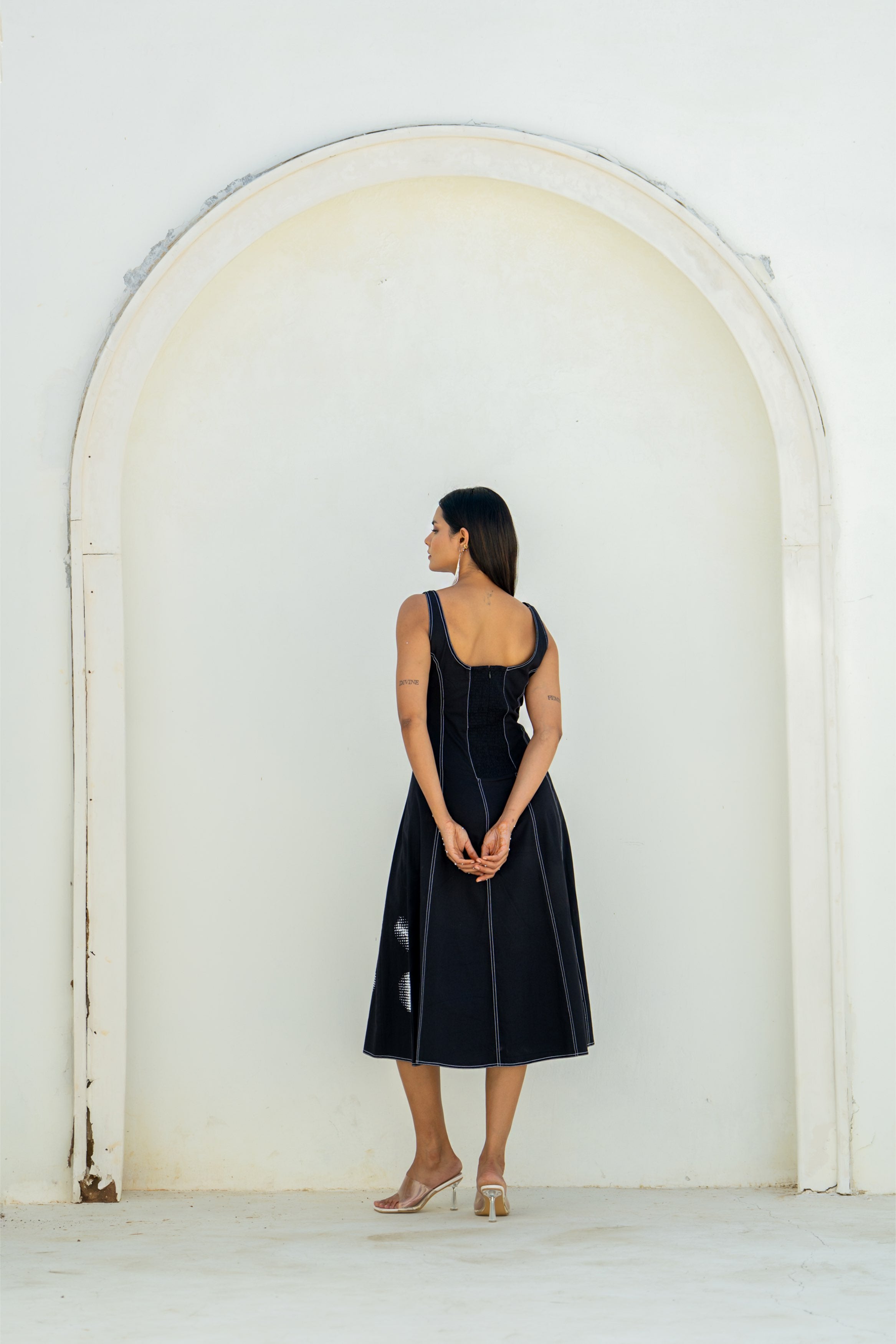 Moon Shadow Panel Dress