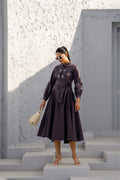 Brown Eclipse Spiral Cape Set