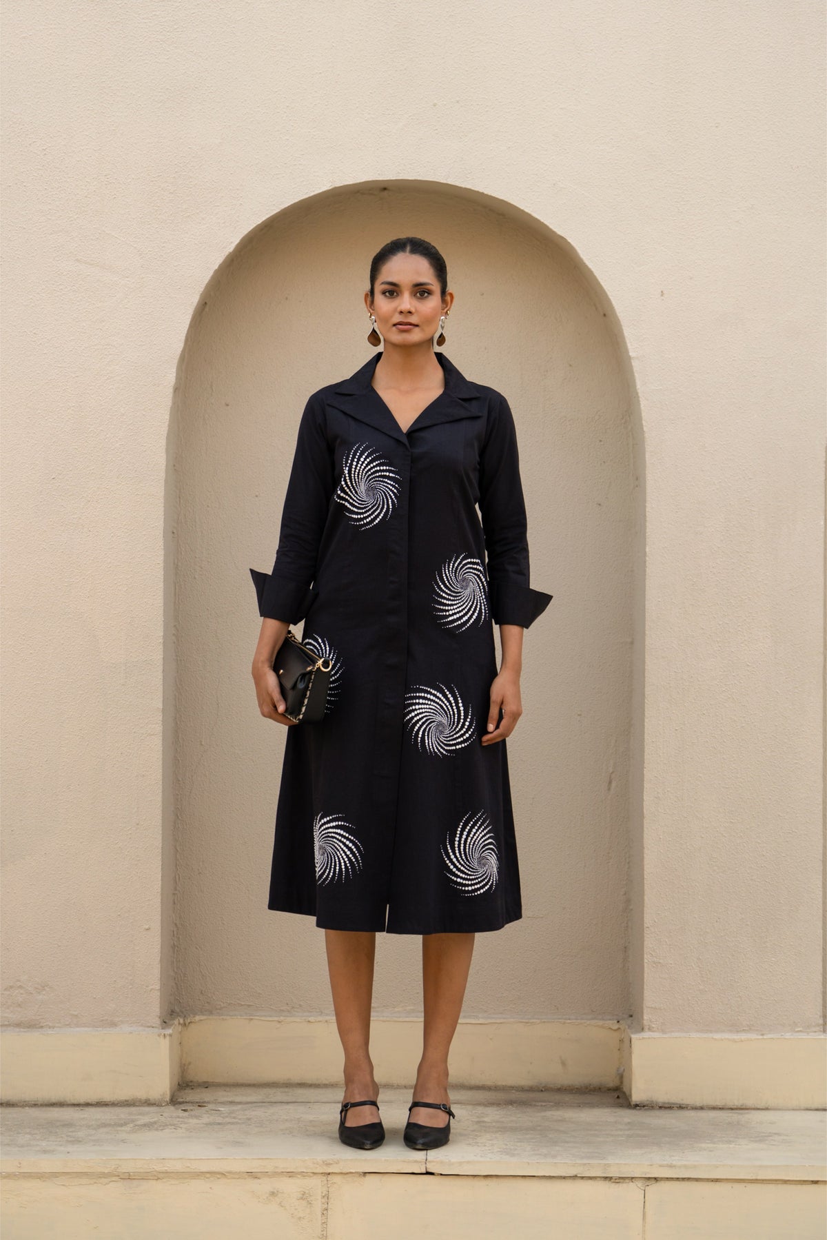 Celestial Spiral Noir Dress — Shop 963 Label, The Curated Collective