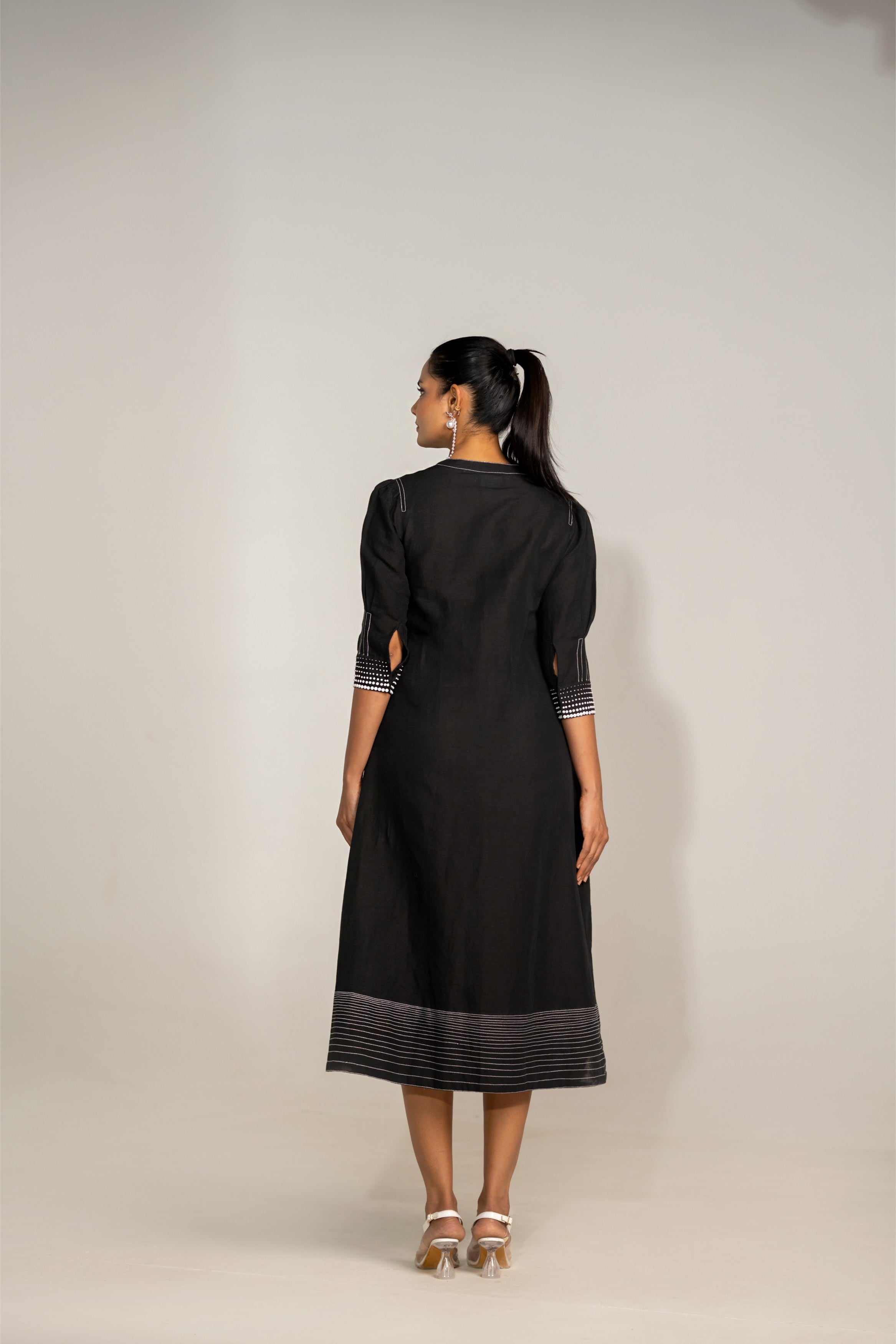 Noir Linen Dress