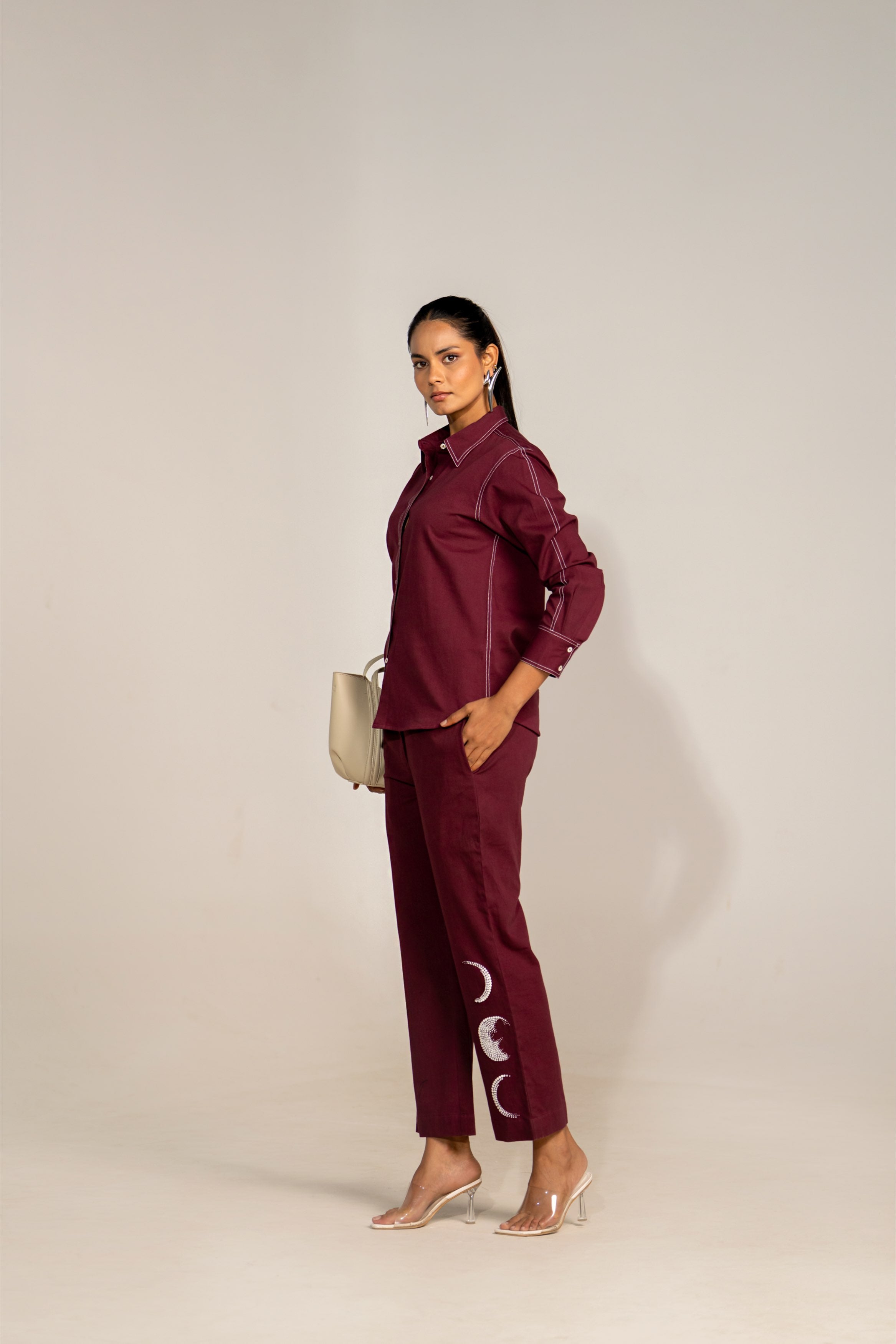 Wine Eclipse Co-ord Set