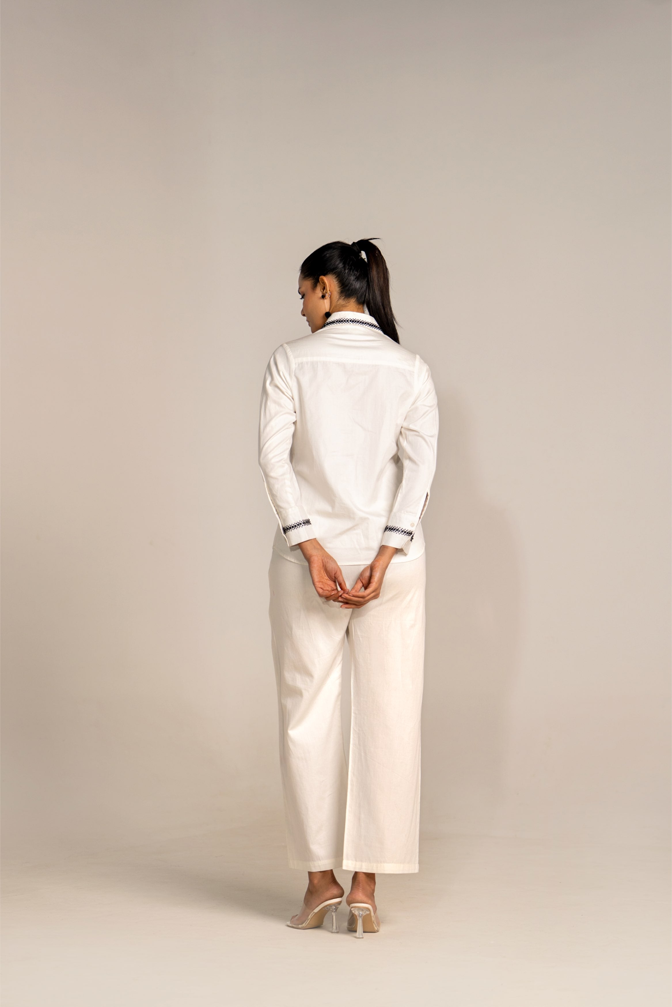 Assymetrical White Coord Set