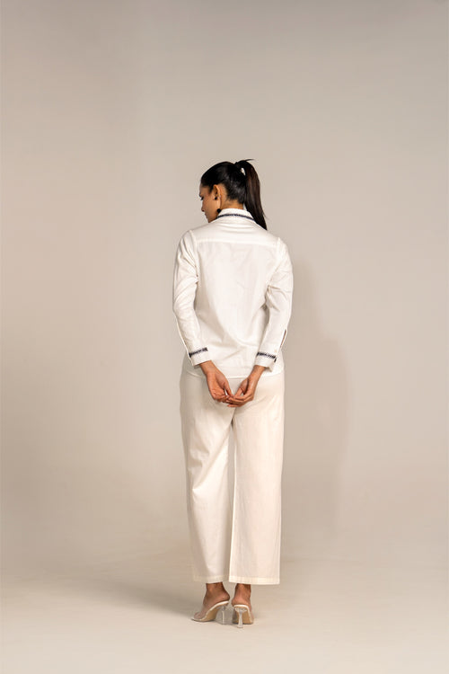 Assymetrical White Coord Set