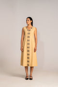 Golden Solstice Midi Dress