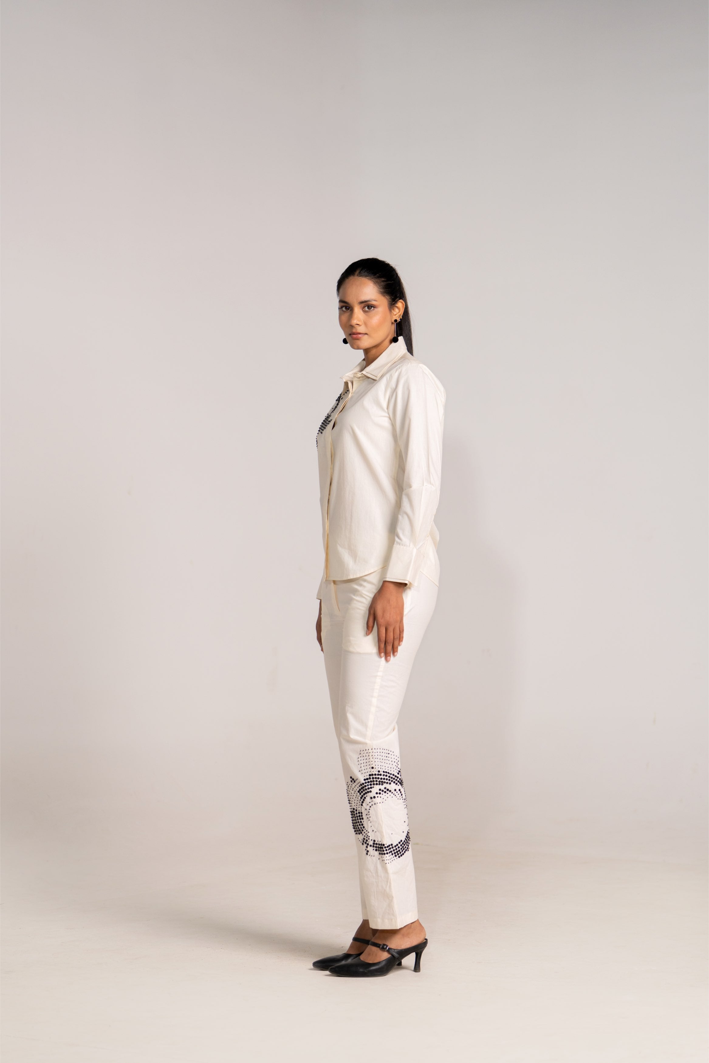 Halftone Ecru Coord Set