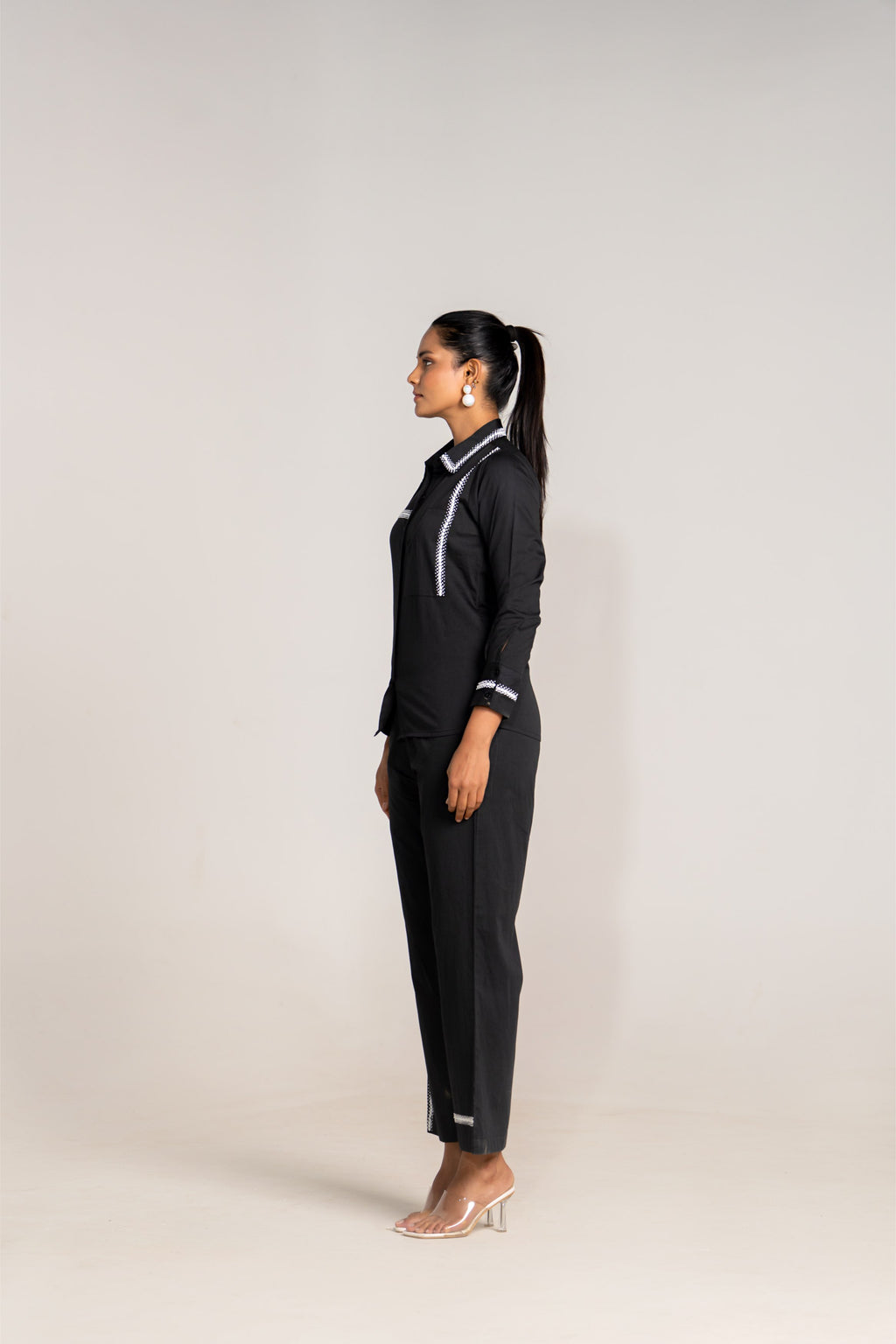 Assymetrical Black Coord Set