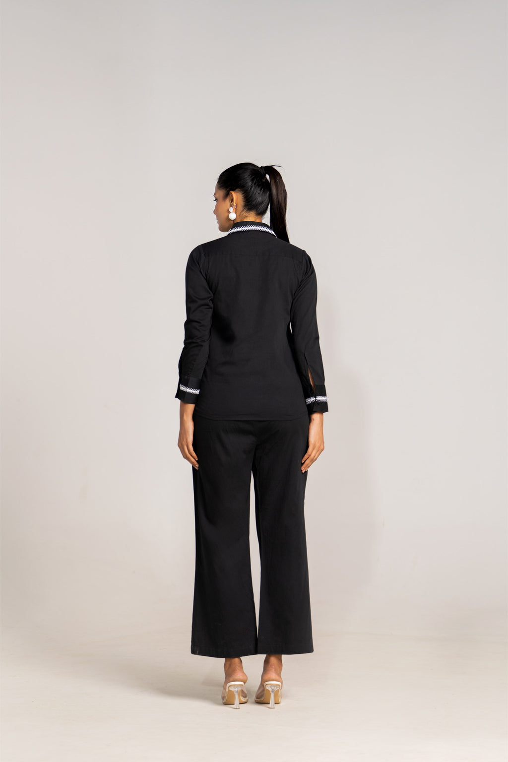 Assymetrical Black Coord Set