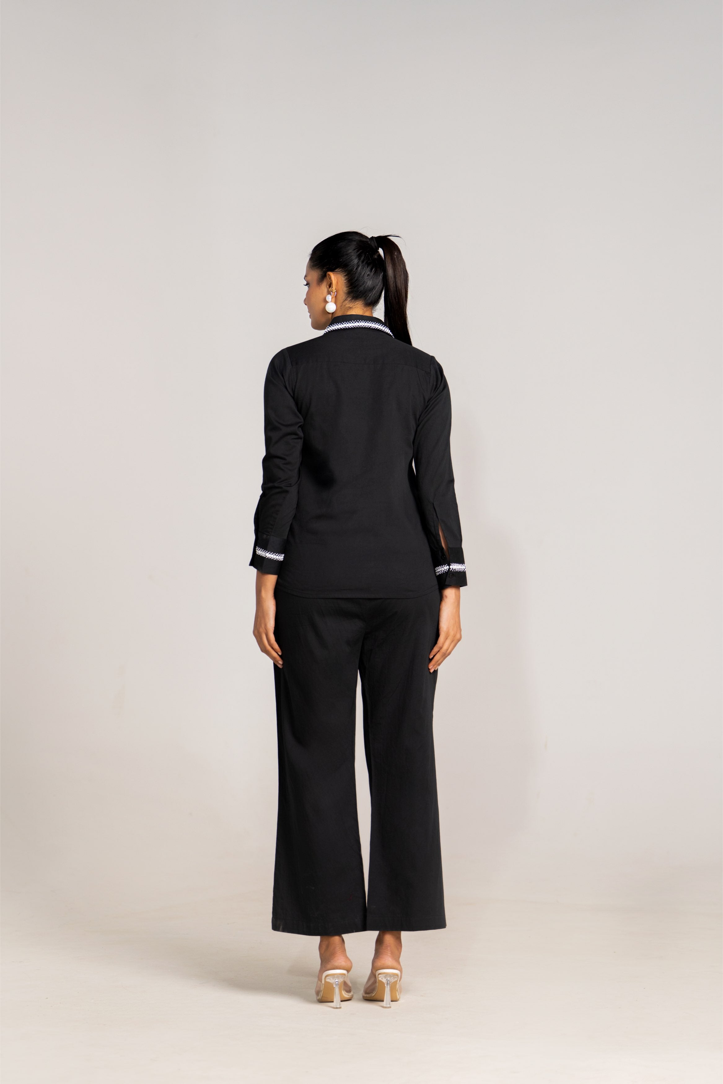 Assymetrical Black Coord Set