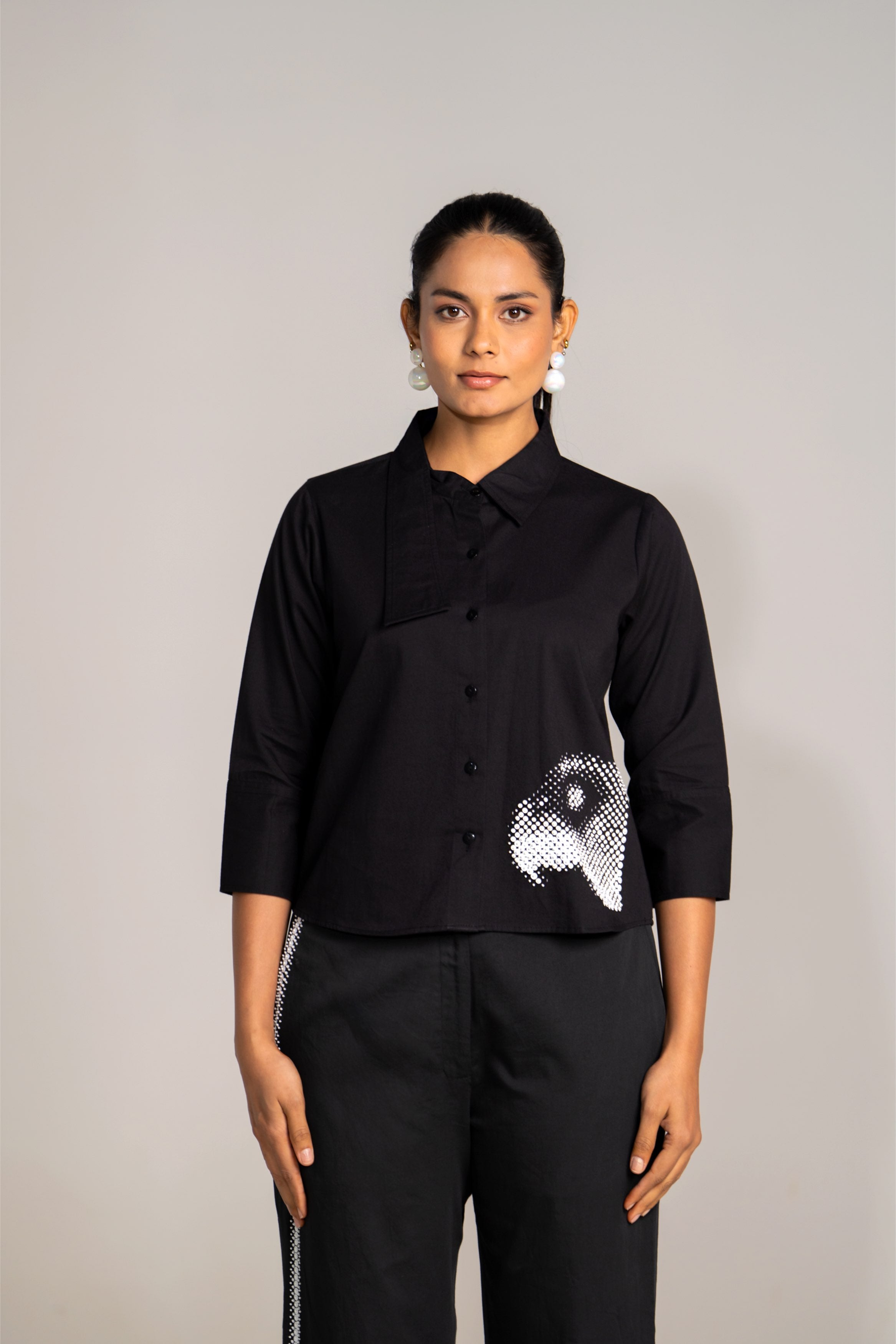 3D Bird Black Shirt