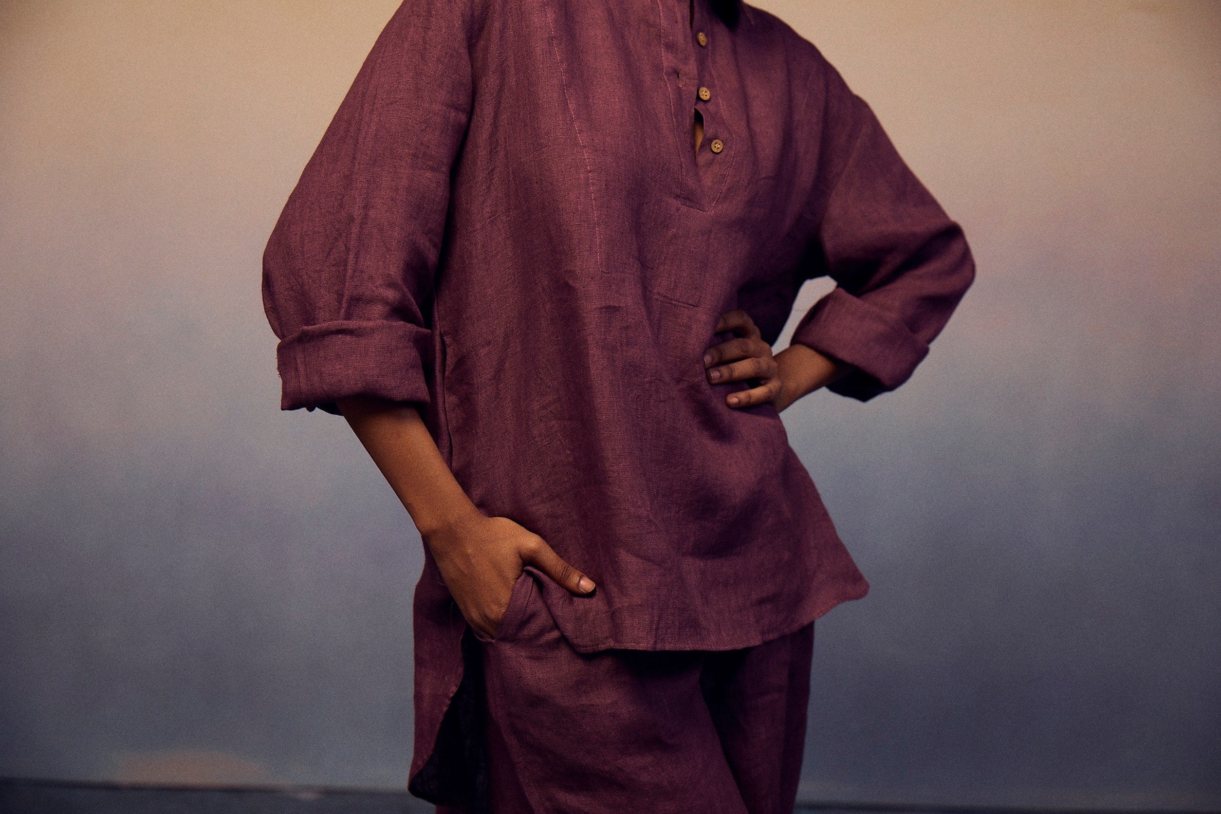 OVERSIZE SET - PLUM