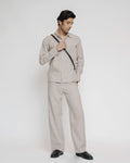 Stone embellished linen set