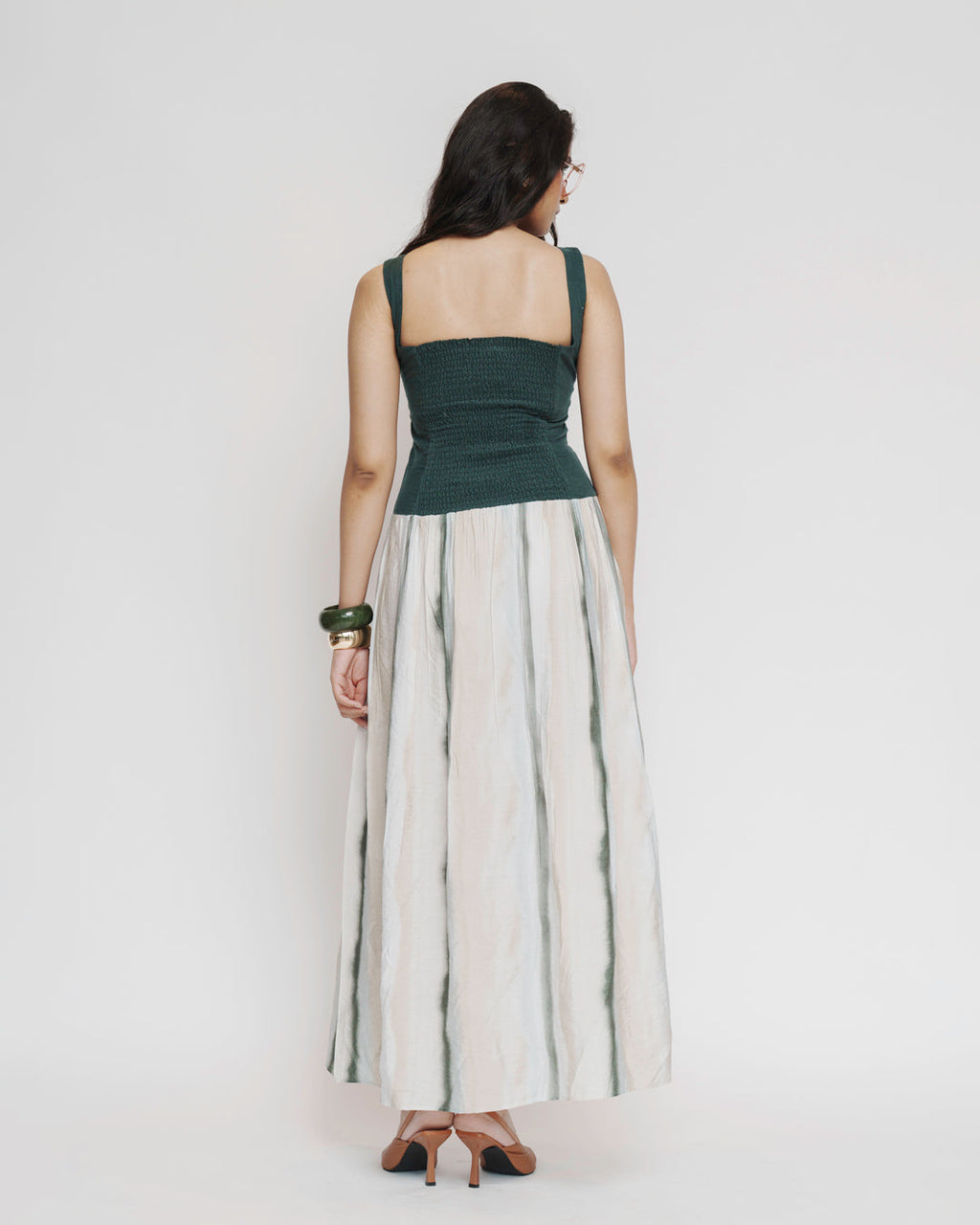 Corduroy Embroidered Maxi Dress