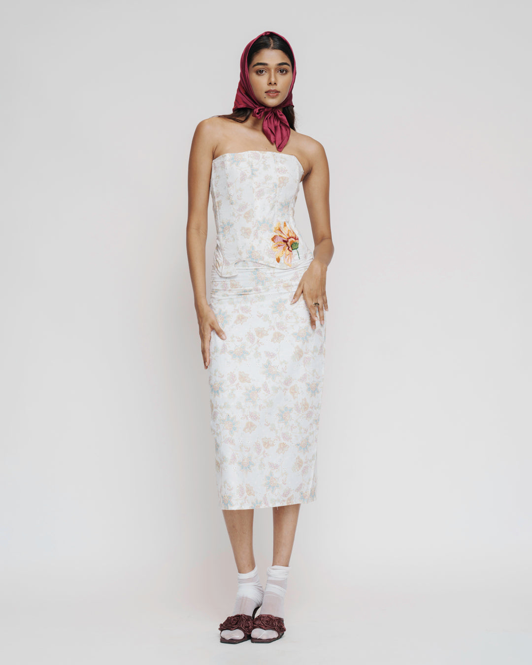 Floral Embroidered Corset Set — annstudios.in, The Curated Collective
