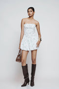Smocked Floral Balloon Dress