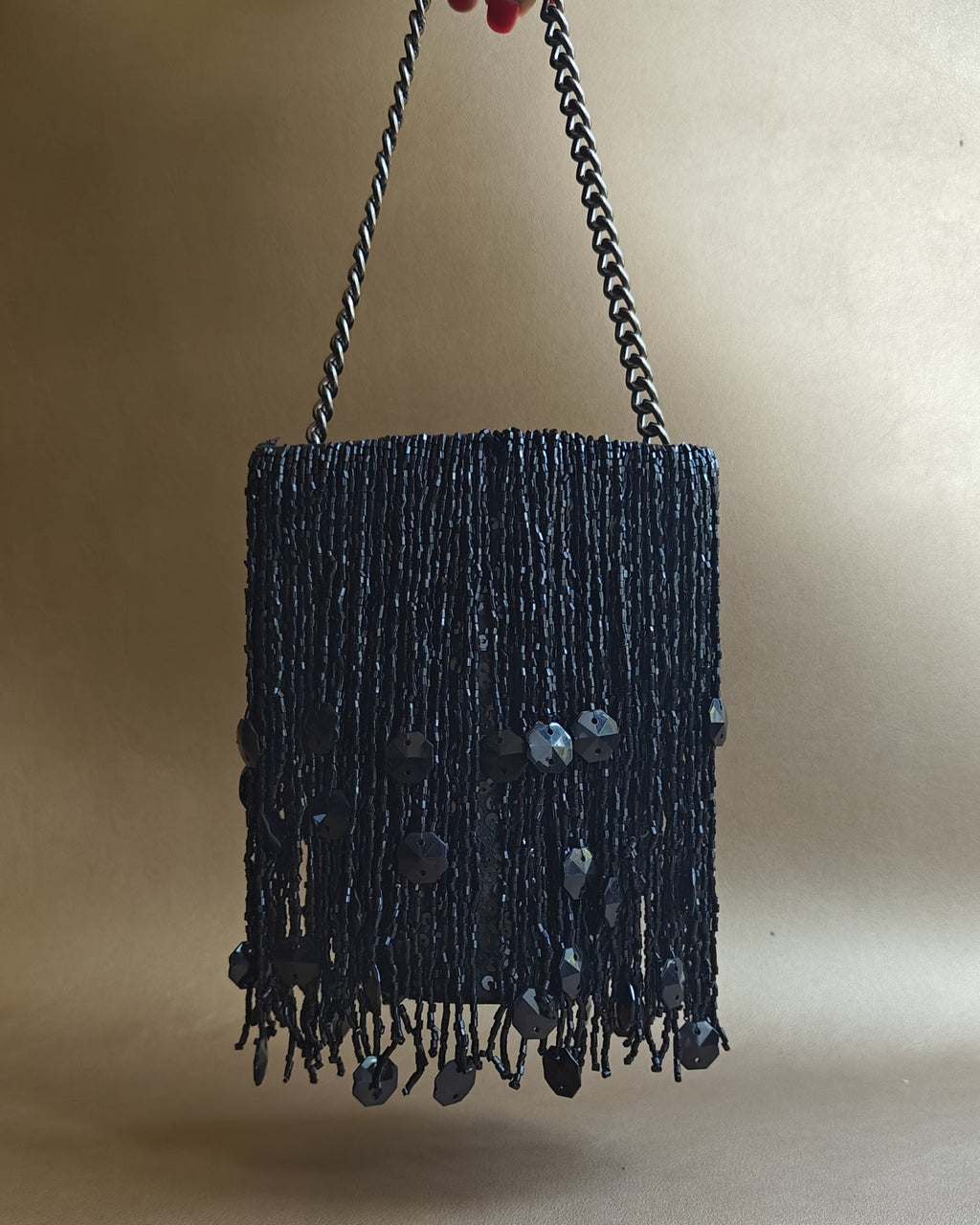 Black Shimmy Bag
