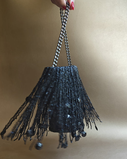 Black Shimmy Bag