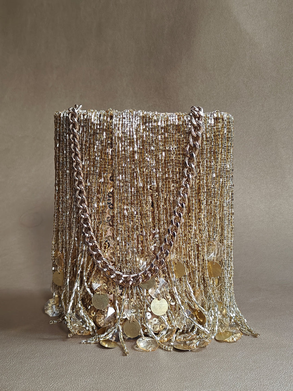 Gold Shimmy Bag