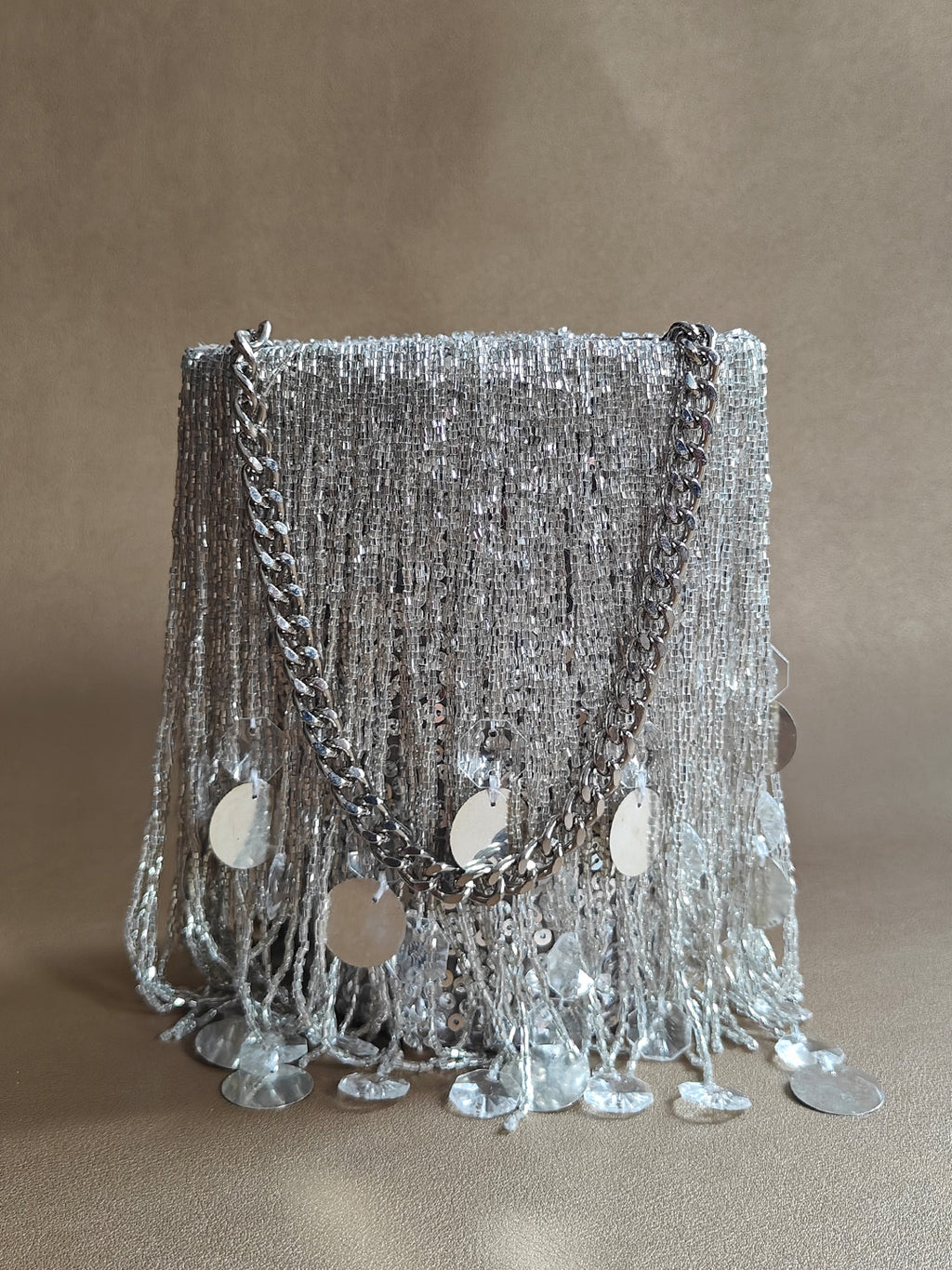 Silver Shimmy Bag