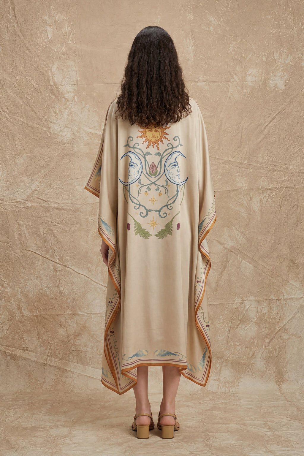 Sun Sigil Kaftan — Sea Pearl