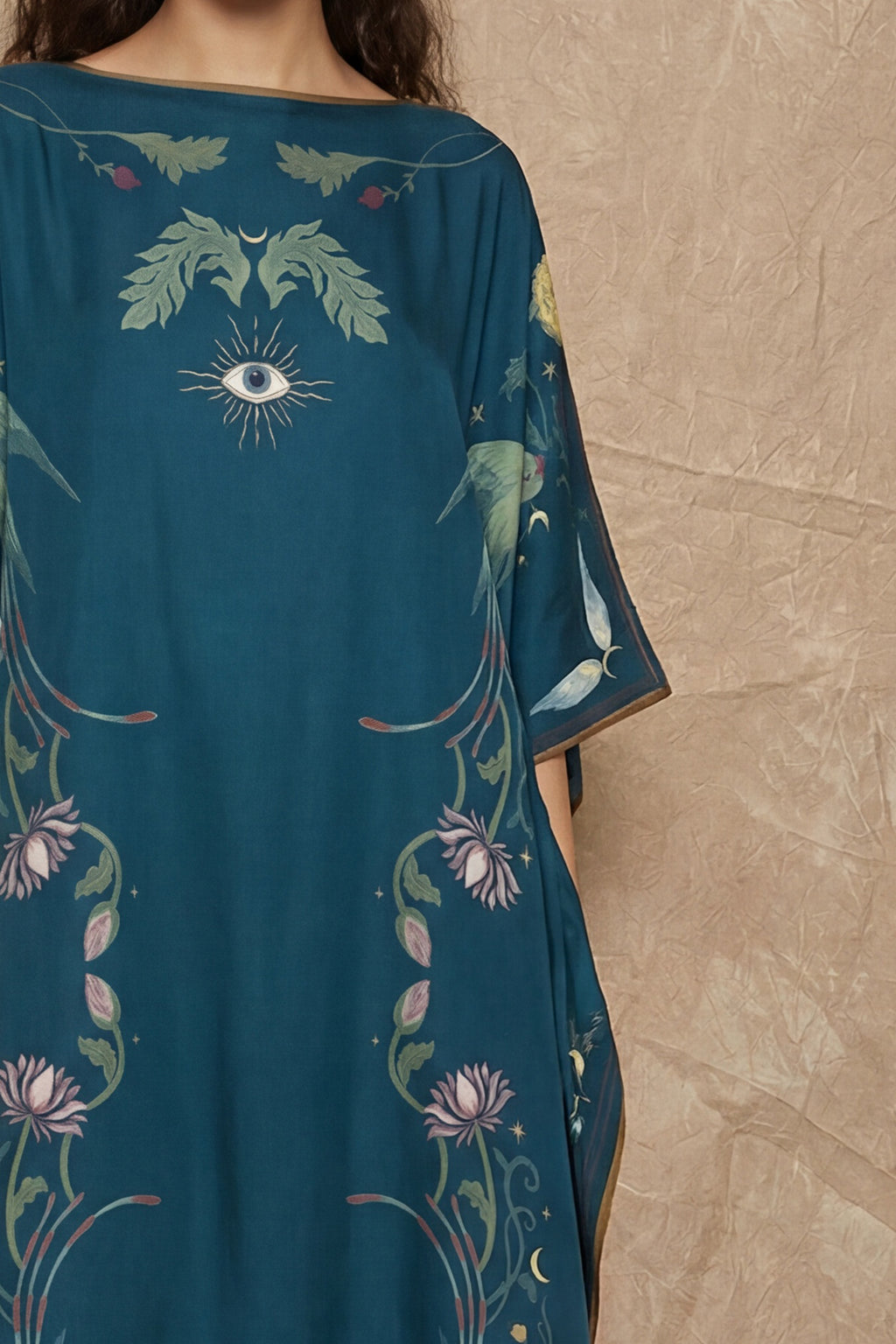 Sun Sigil Kaftan — Midnight