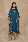 Sun Sigil Kaftan — Midnight