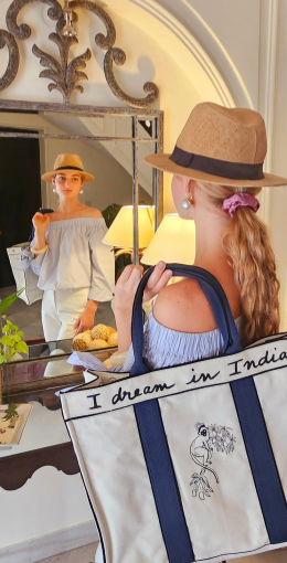 The India Tote - Jodhpur Blue