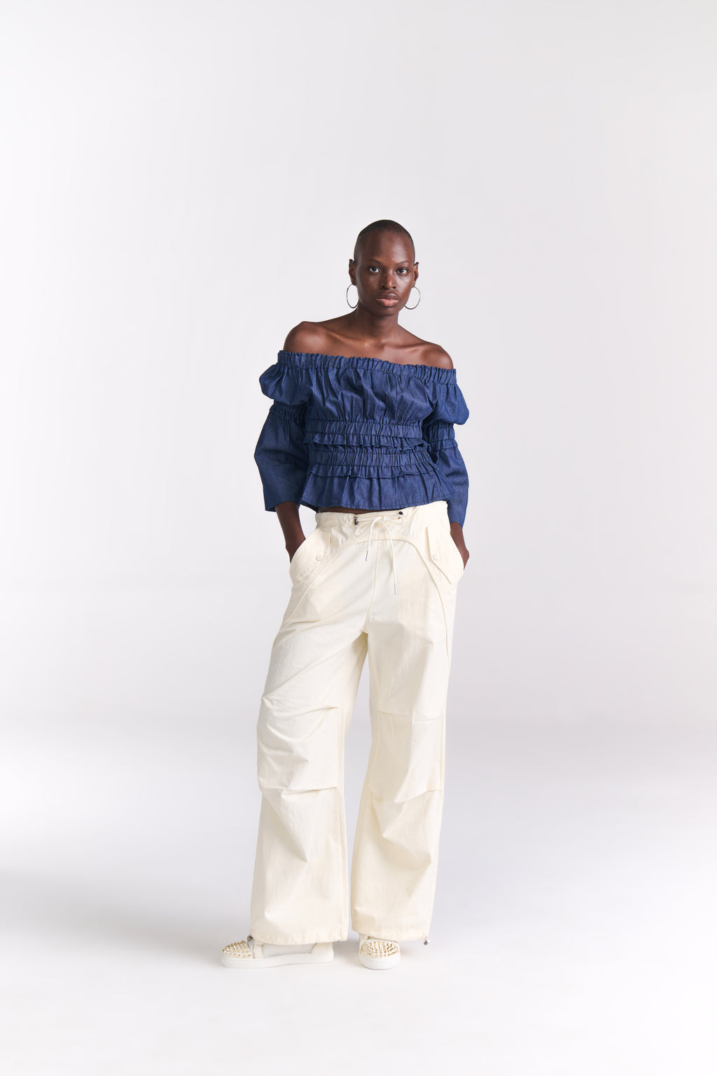 Off White Parachute Pants